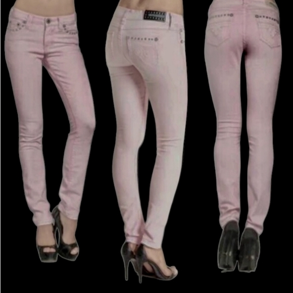 NWT Women's Affliction Raquel Maxine Pink Skinny Jeans - Picture 5 of 16